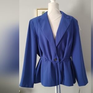 Signature By Larry Levine Priwinkle Blazer Size 10